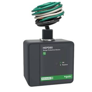 lot 2921 image: Square D HEPD80 Universal Whole House Surge Protection Device, 1-Phase, 3-Wire for 120240V, 80kA