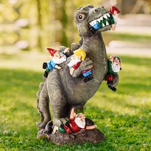 lot 2939 image: SOWSUN Dinosaur Gnomes Garden Statues Garden Decor Yard Decorations Outdoor, Patio, Yard, Lawn Ornaments Unique Housewarming Gifts for Women, Mom for Mothers Day
