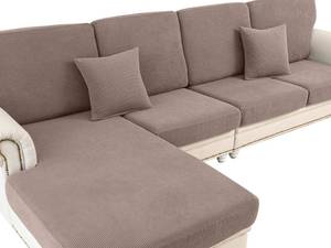 lot 3012 image: LA MEACK Couch Cushion Covers Seat Cushion Cover Stretch Couch Cover Separate Sectional Sofa Slipcovers Furniture Protector(3 Pieces for Seat or Sofa Backrest, Khaki)