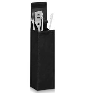 lot 3039 image: Amylove Grill Storage Bag BBQ Tool Storage Black Container for Utensils Waterproof Oxford Cloth Grill Tool Holder Foldable BBQ Utensil Holder with Handle for Camping Hiking(1 Pcs)