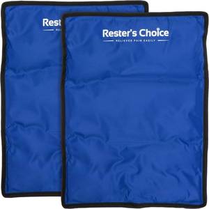 lot 3075 image: 2 Pack Large Ice Packs for Injuries  11 x 14.5  Hot & Cold Pack  Reusable Gel Pack, Durable Construction, & Flexible When Frozen