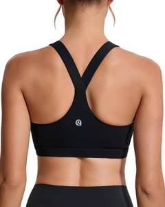 lot 3110 image: RUNNING GIRL Sports Bras for Women, Molded Cup High Impact Black Sports Bra Workout Bras for Women High Support Racerback(WX3046 Black L)
