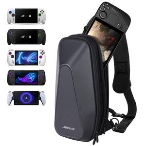 lot 3133 image: JSAUX Sling Bag for Steam Deck (OLED)ROG Xbox Ally X (2025)Xbox AllyROG Ally (X), Carrying Case with EVA Hard Shell, Double-layer Case for Docking Station & Accessories, Crossbody Bag for Travel