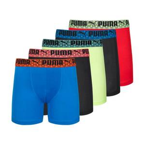 lot 3150 image: PUMA Boys 5 Pack Performance Boxer Briefs, Assorted, Large