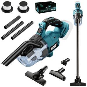 lot 3186 image: Cordless Handheld Vacuum Cleaner Compatible with Makita 18V Battery(Tool Only,No Battery),16000Pa Portable Vacuum with 2 HEPA Filters& 4 Attachments, Lightweight 2.2 lbs for Car,Home & Garage Cleaning