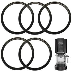 lot 3201 image: 5 Pcs Blender Gasket Replacement Rubber Ring Seal Rings Gaskets Part for Ninja NC299AMZNC301NC300NC201NC101 Series Replacement Parts Accessories Blender