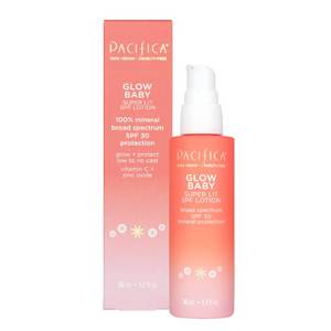 lot 3205 image: Pacifica Beauty Glow Baby Super Lit SPF 30 Lotion, Skincare, Broad Spectrum, UVAUVB Sun Protection, Zinc Oxide, Mineral Sunscreen, Face Lotion, Tinted Moisturizer, Vegan, 1.7 fl oz (1 Count)