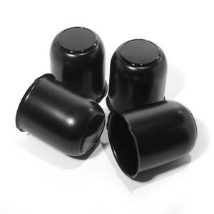 lot 3228 image: HowioZil 4Pcs 3.19in Trailer Wheel Center Caps Push Through Carbon Steel Hub caps for Truck SUV RV Wheel Rim, High Gloss Black (Fit for 3.19 bore, 3.78 Tall)