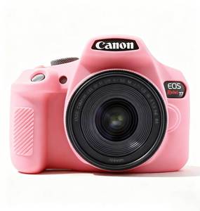 lot 3248 image: Frevyve Case for Canon EOS Rebel T7 Rebel T6 Camera, Soft Silicone Rubber Protective Camera Case Cover Accessories, Lightweight, Anti-Scratch with Button Marking for EOS Rebel T7 T6 (Pink)