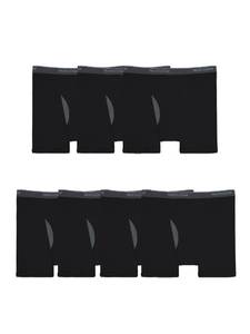 lot 3271 image: Fruit of the Loom Mens Coolzone Boxer Briefs (Assorted Colors), Big Man - 7 Pack - Black, 5X-Large