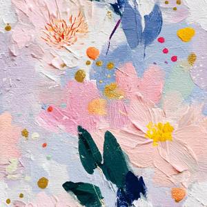 lot 3280 image: Cotevdkot Oil Painting Floral Wallpaper Peel and Stick - Vibrant Artistic Removable Mural for Luxury Bedrooms & Studios, 17.7x118 Inch