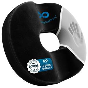 lot 3285 image: Everlasting Comfort Donut Pillow for Tailbone Pain Relief Ergonomic Seat Cushion - Hemorrhoid Pillow for Sitting- Ideal Memory Foam Coccyx Chair Cushion for Postpartum Pregnancy, Anti-Slip, Washable