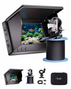 lot 3289 image: FOURQ Underwater Fishing Camera,Fishing Camera with Infrared Night Vision Light, Portable Fish Finder with 100ft Cable, 4.3 Inch LCD and Upgraded HD Lens for Ice Lake Boat Kayak Fishing
