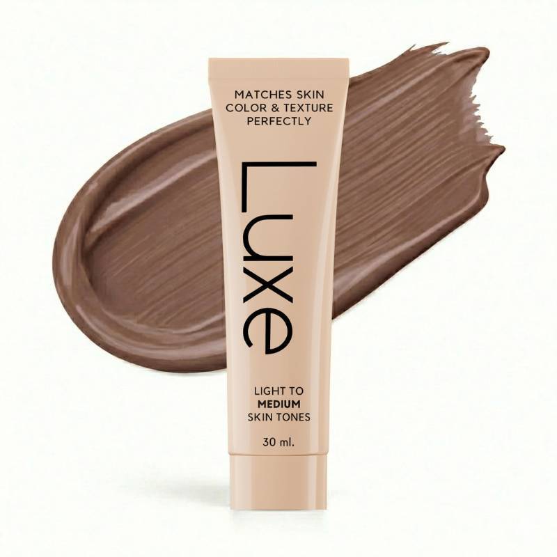 lot 28788 image: Luxe Color Changing Foundation for Women Instantly Adapts to Your Skin Tone Buildable Light-to-Medium Coverage 12-Hour Wear Natural Dewy Finish - Dark