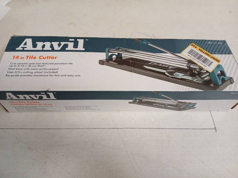lot 61916 image: Anvil 14 Inch Tile Cutter - Retail $25