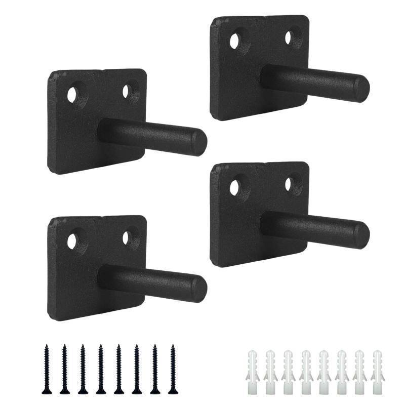 lot 30637 image: Floating Shelf Brackets 2 Inch Heavy Duty Hidden Shelving Brackets for Floating Wood Shelves Hardware Rod with 38 Diameter,4 Pack Solid Steel Blind Shelf Supports with Screws - Retail $9