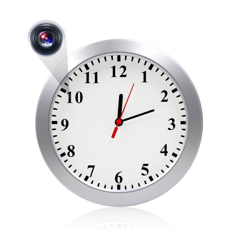 lot 45351 image: Nanny Cam 1080P HD Clock Hidden Camera Motion Detection Loop Recording Small Video Camera for Office, Indoor Security Camera No WiFi Function - Retail $53