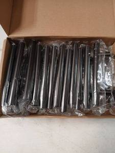 lot 19377 image: HOME EDIT Black Cabinet Handles 3 Inch Hole Spacing Stainless Steel Drawer Pulls for Cabinets, Dresser, Bathroom 30 Pack - Retail $20
