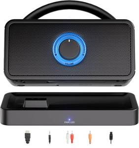 lot 19403 image: Ablefector Wireless TV Speaker, Portable TV Audio Amplifier for Hard of Hearing with Loud Volume&Voice Clarifying Mode, Smart TV Speakers with AUXOpticalHDMI Input, 20-Hour Playing, Easy Plug & Play