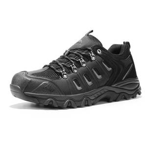 lot 25004 image: NORTIV 8 Mens Waterproof Hiking Shoes Leather Low-Top Hiking Shoes for Outdoor Trailing Trekking Camping Walking,Size 13,BlackGrey-Pu,Quest-1 - Retail $40