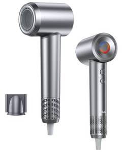 lot 25040 image: Hair Dryer, 160000 RPM High-Speed Ionic Blow Dryer Portable Professional Lightweight Hair Dryers with 200 Million Negative Ions, Fast-Drying, Quiet Hair Dryer with Nozzle for Travel, Home, Salon HF03 - Retail $50