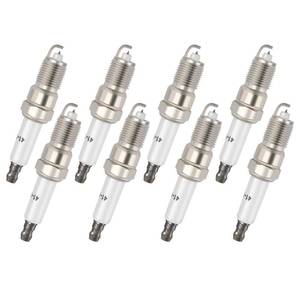 lot 25051 image: Iridium Spark Plugs Bujias Compatible with Chevy Silverado 1500 1999-2009 for Tahoe 2008 Compatible with GMC Sierra 1500 1999-2008 for Yukon 2003-2008 Replaces 41-962 19299585 12192192 AP5245 Set of 8 - Retail $26