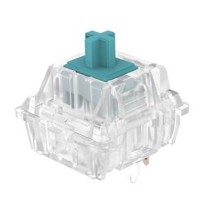 lot 26378 image: DUROCK T1 Tactile Keyboard Switches, 5 Pins Tactile Switch 67g Gold Plated Spring Heavy Tactility Key Switches Pre-Lubed (DUROCK Clear T1, 70pcs) - Retail $30