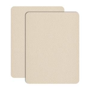 lot 26414 image: Leather Repair Patch Tape 8x12 inch 2 pcs Furniture Leather Strong Self Adhesive Tape for Sofas Couch Car Seats Cabinets Bags Anti Scratch Patches First Aid Patch Fixing Leather Light Beige - Retail $10