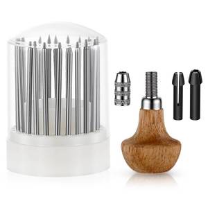 lot 26439 image: Setting Tools, 24pcs Beading Tools Beader Set for Stone Setting Graver Jewelry Equipments Tool Stone Bead Grain Tool Bead Grain Graver Jewelry Equipments - Retail $15