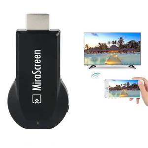 lot 26440 image: SmartSee MiraScreen Wireless Display Adapter Dongle 1080P HD Screen Mirroring Media Player Stick for Tablet Smartphone Compatible with Miracast Airplay DLNA - Retail $24