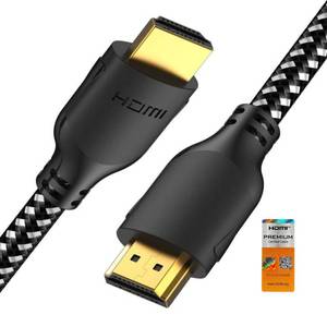 lot 26469 image: Mindful Design 4K HDMI Cable 10 ft  High Speed HDMI Cables, Braided Nylon & Gold Connectors, 4K  60Hz, Ultra HD, 2K, 1080P, ARC & CL3 Rated  for Laptop, Monitor, PS5, PS4, Xbox One, Fire TV, & More - Retail $6