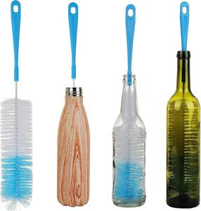 lot 26471 image: ALINK 17 inch Extra Long Bottle Cleaning Brush Cleaner for Washing Narrow Neck BeerWineThermos, Brewing Bottles, Hummingbird Feeder - Retail $7