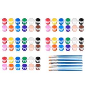 lot 26477 image: 5 Pack Mini Acrylic Paint Set,12 Colors Acrylic Paints Strips for Adults Craft Paint,70 PCS Painting Kit Container Strips Storage, Perfect for Home Birthday Party Favors - Retail $9