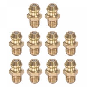 lot 26482 image: uxcell Brass Straight Grease Fitting M6 x 0.75mm Thread Hydraulic Grease Fitting Accessories, 8Pcs - Retail $7