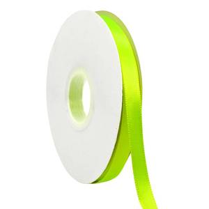 lot 26510 image: Lime Green Ribbon 38 Inch x 50 Yards Satin Ribbon Continuous, Single Face, for Crafts, Gift Wrapping, Floral Bouquet, Weddings, and Decorations, with Spool - Retail $5