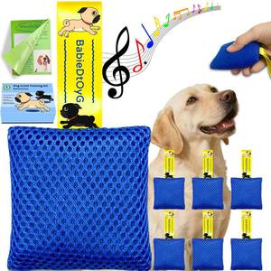 lot 32685 image: BabieDtOyG Dog Scent Training Kit with Squeaky Sound Interactive Nose Work Toys for Dogs, Hide & Seek Scent Games  Mental Stimulation, Anxiety Relief & Obedience Training for All Ages (Blue) - Retail $20
