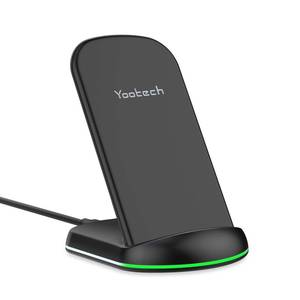 lot 32686 image: Yootech Wireless Charger,10W Max Wireless Charging Stand, Compatible with iPhone 1717 Pro17 Pro MaxAir16e1616 Plus16 Pro Max151413SE 20221211X8, Galaxy S25S24S23S22(No AC Adapter) - Retail $15