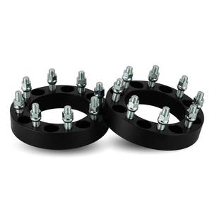 lot 32717 image: Wheel Spacers, 14x1.5 Studs 8 Lugs 126.15mm Bore Fit 1988-1998 Chevy CK2500 3500, 2001-2010 Silverado 2500 HD, 2002-2006 Avalanche 2500, 2012-2014 Nissan NV1500 NV2500 NV3500 2pcs - Retail $70