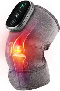 lot 19446 image: MOAJAZA Heated Knee Massager Shoulder Heating Pads Elbow Brace 3 in 1 with Vibration, Cordless Rechargeable Heating Knee Warmers Wrap for Shoulder Elbow Knee Stress Relief - Retail $40
