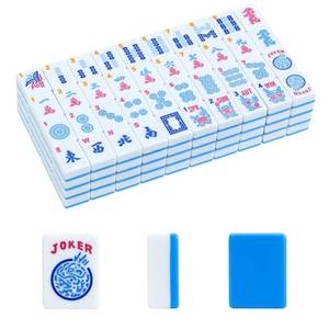 lot 19450 image: GUSTARIA American Mahjong Tiles (1.2,Tiles Only), 166 Pcs American Mahjong Tile Set with Blue Color - Retail $54