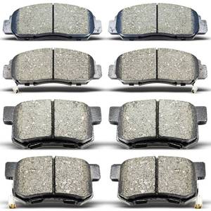 lot 23391 image: DYZJKWJW D787 D537 Front Rear Ceramic Brake Pads Set 8pcs Fit For 2004-2008 Acura Tsx,For 2003-2007 Honda Accord - Retail $35