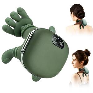 lot 23426 image: DrVibro Neck Massager, Electric Neck and Back Massager with Heat, Simulated Human Hand Design Shoulder Neck Massage for Pain Relief and deep Tissue, Shiatsu Massage 4D Kneading, Gifts for Men Women - Retail $33