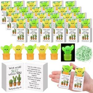 lot 25054 image: Wettarn 20 Sets Employee Appreciation Gifts Cactus Stress Balls with Thank You Boxes Bulk Office Party Favors for Staff Coworker Team Company Stuffers Positive Relief Desk Decor - Retail $15