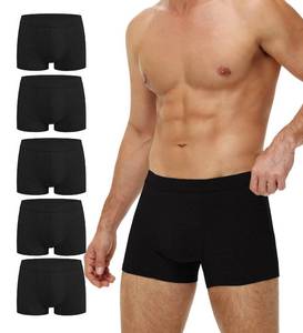 lot 25093 image: BATTEWA Washable Incontinence Underwear for Men, Regular Cotton Leak-Proof Briefs with Front Absorption Area for Bladder Leak Protection 50ml.(Black, 5X-Large, 5 Pack) - Retail $62
