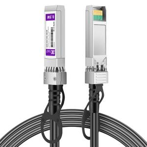 lot 26513 image: 10G SFP to SFP Cable, 1M(3.3ft) 28AWG, 10GBASE-CU Passive Twinax Direct Attach Copper DAC Cable for Cisco SFP-H10GB-CU1M, Ubiquiti UniFi UC-DAC-SFP, Meraki, Netgear and More  0.5-7m Available