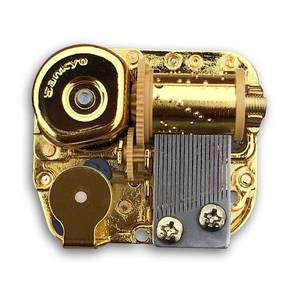 lot 26528 image: BinkeGG Play (Castle in The Sky (Carrying You)) Music Box Spare Part Golden Wind Up Sankyo Musical Mechanism for DIY Music Boxes (65 Tunes Option) - Retail $17