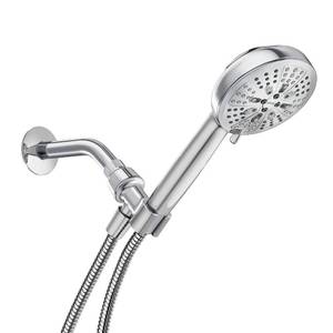 lot 26548 image: Moen Hydro Energetix Chrome High Pressure Shower Head with Handheld Sprayer Featuring 8 Spray Settings, 200H0