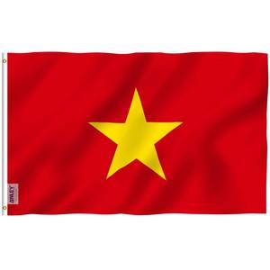 lot 26553 image: ANLEY Fly Breeze 3x5 Foot North Vietnam Flag - Vivid Color and Fade proof - Canvas Header and Double Stitched - North Vietnamese Flags Polyester with Brass Grommets 3 X 5 Ft - Retail $7