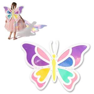 lot 26559 image: 1 Pack Butterfly Suncatcher Wings Craft Kit Large DIY Fairy Wings Butterfly Wings Paper Crafts for Outdoors Decor Birthday Gifts Creative Art Projects Activity
