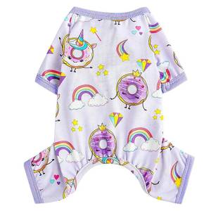 lot 31229 image: Dog Pajamas for Small Dogs Boy Girl, Dog Clothes Tiny Chihuahua Yorkie Spring Summer Shirt, Cute Puppy Outfit Pjs Jumpsuit Cat Onesie Apparel Pet Clothes - Retail $10